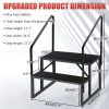 Portable 2 Step Stairs with Handrail
