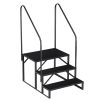 Portable 2 Step Stairs with Handrail