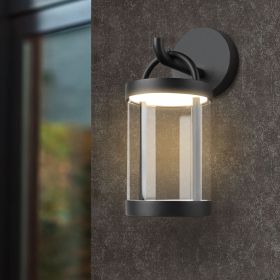 Inowel Outdoor Wall Sconce/Lantern; Waterproof LED Wall Light (Color: Grey)