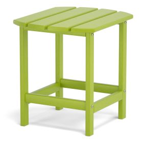 Adirondack Outdoor Side Table (Color: Lemon green)