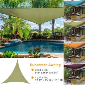 Triangle Sail Canopy ; 13.12ft (Color: Green)