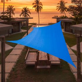 Artpuch Triangle Sun Shade Sail; Sky Blue Canopy (Color: Sky Blue, size: 10'X23')