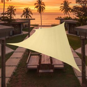 Artpuch Triangle Sun Shade Sail; Beige Canopy (Color: Beige, size: 08'x10')
