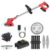 Rechargeable Lawn Weed Cutter with Alloy Saw Blade