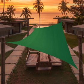 Artpuch Triangle Sun Shade Sail; Dark Green Canopy (Color: Dark Green, size: 10'x11')