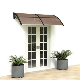 200cm x 96cm Door & Window Awning (Color: Brown)