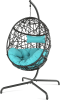 Hanging Egg Chair With Stand and UV Resistant Cushion