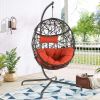 Hanging Egg Chair With Stand and UV Resistant Cushion