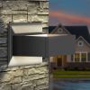 Inowel Outdoor Wall Sconce; LED Up and Down Porch Light