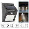 Waterproof Motion Sensor Solar Lights; 20 LEDs; 120 Degree Sensing Wide Angle Lighting