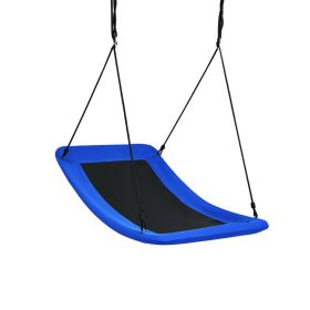 Platform Tree Swing; Kids and Adults; Holds Up To 700 lbs (Color: Blue)