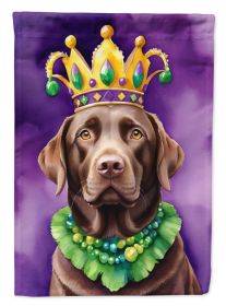 King of Mardi Gras Decorative Yard Flag - Labrador Retriever (Default: Default)