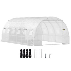 VEVOR Portable Greenhouse; 20 x 10 x 7 ft; 3 Top Beams (Default: Default)