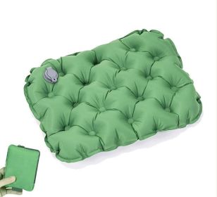 Seamless Outdoor Inflatable Seat Cushion (Color: Green)