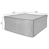 Direct Heavy Duty Patio Furniture Cover; Water Resistant; 106x106in