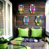 Outdoor Metal Owl Wall Decoration