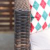 Direct Wicker Patio Conversation Set with Cushions and Storage Side Table
