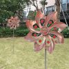 Wind Spinner With Garden Stake; For Yard And Garden