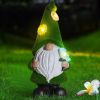 Gnome Waterproof Statue; Flower Decor; Solar Lawn Light
