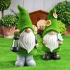 Gnome Waterproof Statue; Flower Decor; Solar Lawn Light