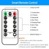 Patio Umbrella Lights With Remote Controller ; 104 LED 8 Bundles Warm White