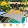 Artpuch Triangle Sun Shade Sail; Light Gray Canopy