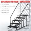Portable 2 Step Stairs with Handrail