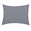 Outsunny Sun Canopy; 13' x 20' Sail with D-Rings and Rope Included - Gray