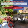 Outdoor Patio Umbrella With Solar LED Lights