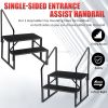 Portable 2 Step Stairs with Handrail