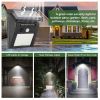 Waterproof Motion Sensor Solar Lights; 20 LEDs; 120 Degree Sensing Wide Angle Lighting