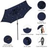 Outdoor Patio Umbrella With Solar LED Lights