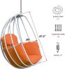 Aluminum Indoor/Outdoor Hanging Egg Chair With Cushion