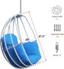Aluminum Indoor/Outdoor Hanging Egg Chair With Cushion