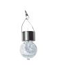 Solar Cracked Glass Ball Garden Lights with Handle and Clip