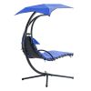 Hanging Chaise Lounger with Removable Canopy