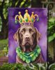 King of Mardi Gras Decorative Yard Flag - Labrador Retriever