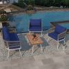 Patio Furniture Set with Acacia Wood Table; 4 Pieces