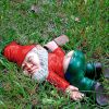 Drunken Garden Gnome Statue, Garden Decoration